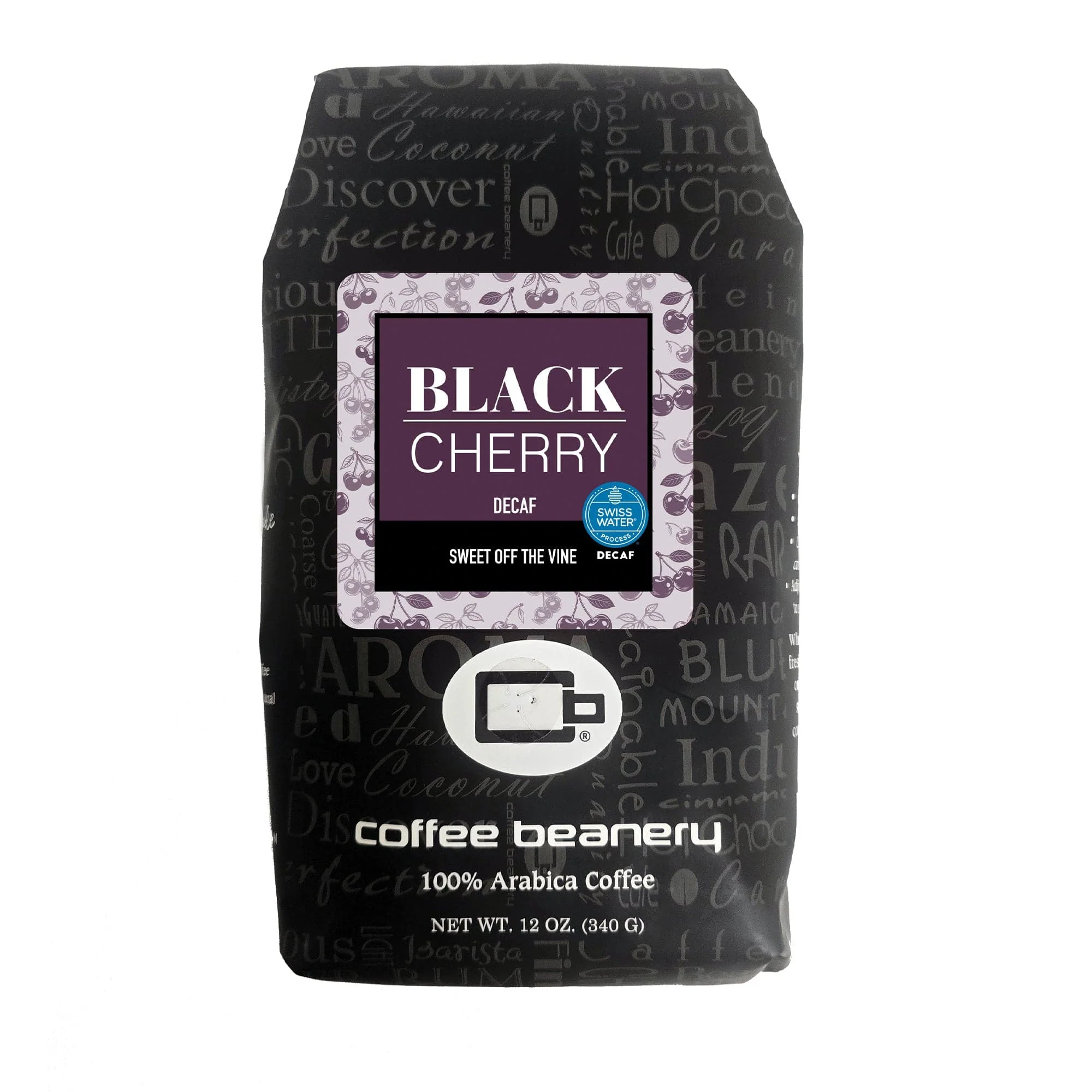 Black Cherry Flavored Swiss Water Process Decaf Coffee