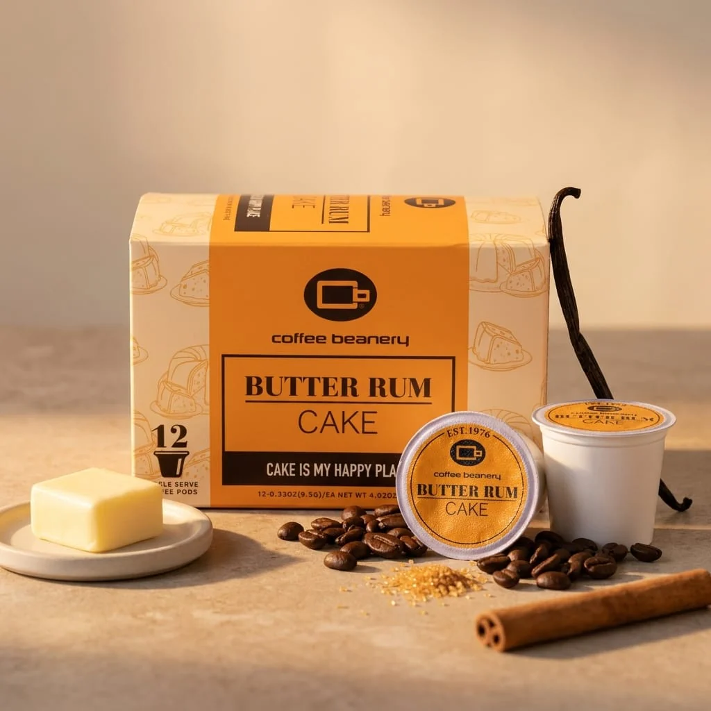 Butter Rum Cake Flavored Coffee Pods - Image 6