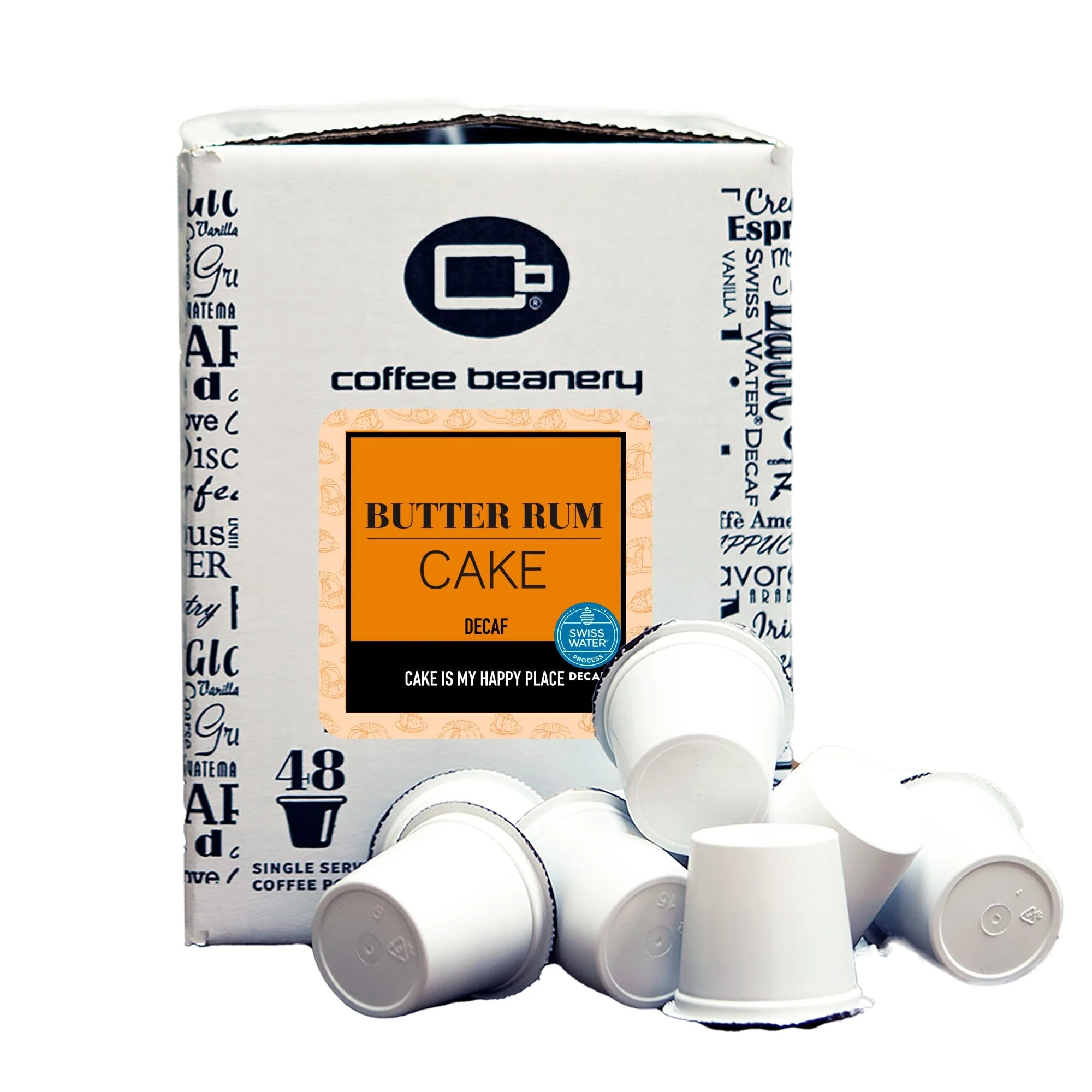 Butter Rum Cake Flavored Decaf Coffee Pods - Image 2