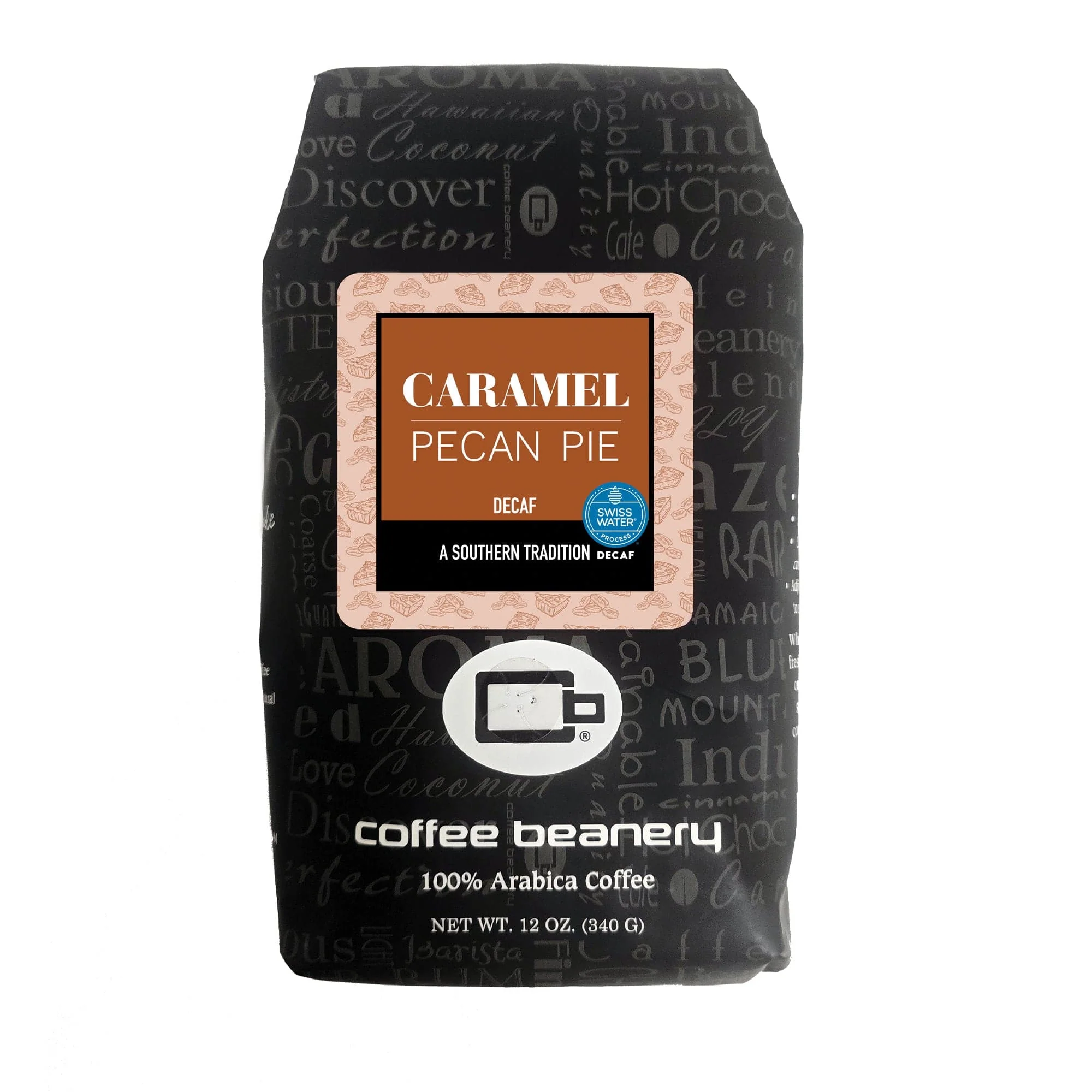 Caramel Pecan Pie Flavored Swiss Water Process Decaf Coffee