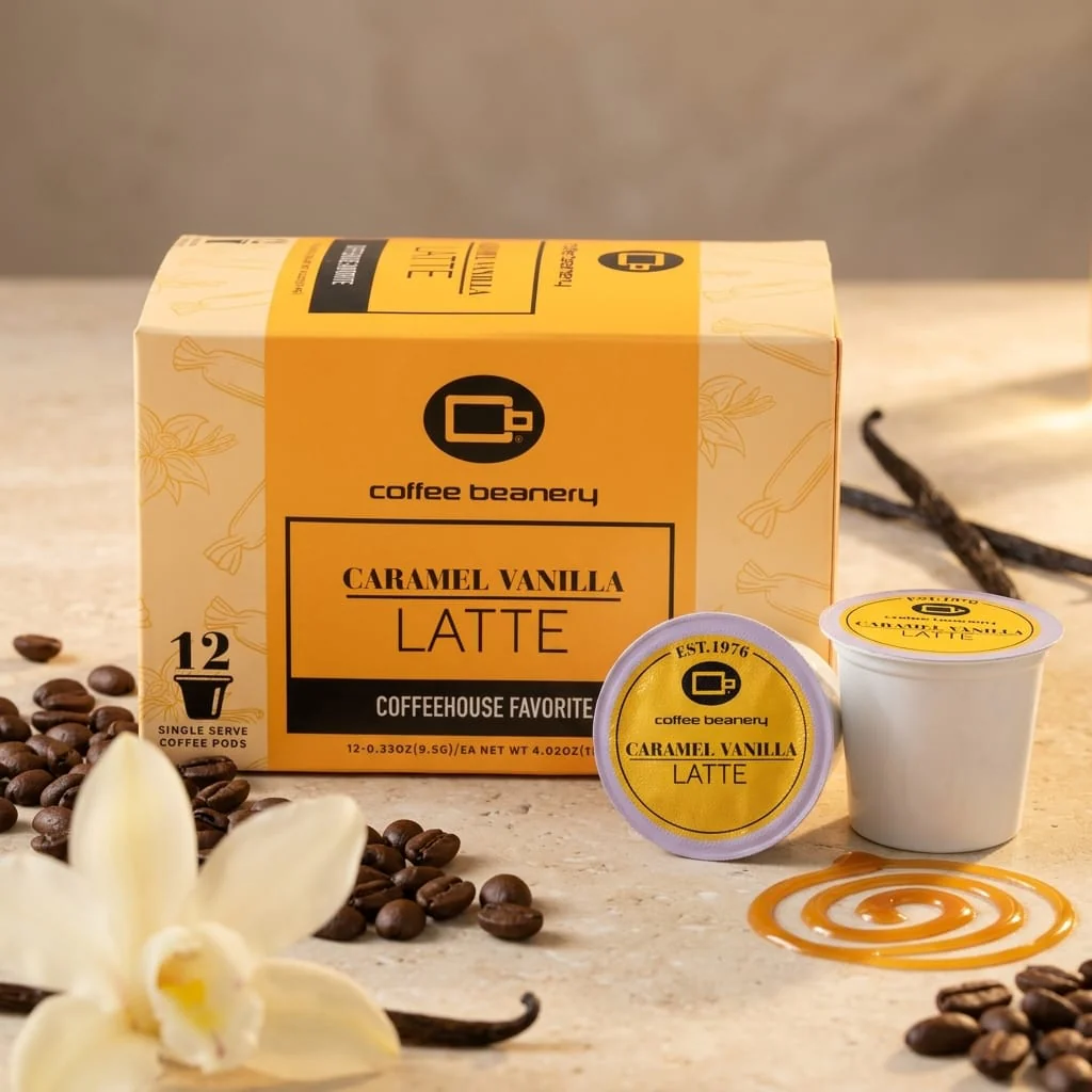 Caramel Vanilla Latte Flavored Coffee Pods - Image 6