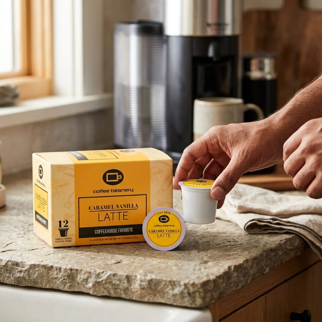 Caramel Vanilla Latte Flavored Coffee Pods - Image 7