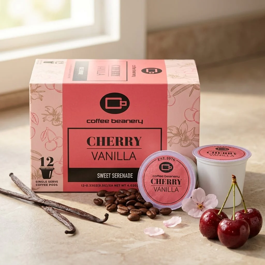 Cherry Vanilla Flavored Coffee Pods - Image 5