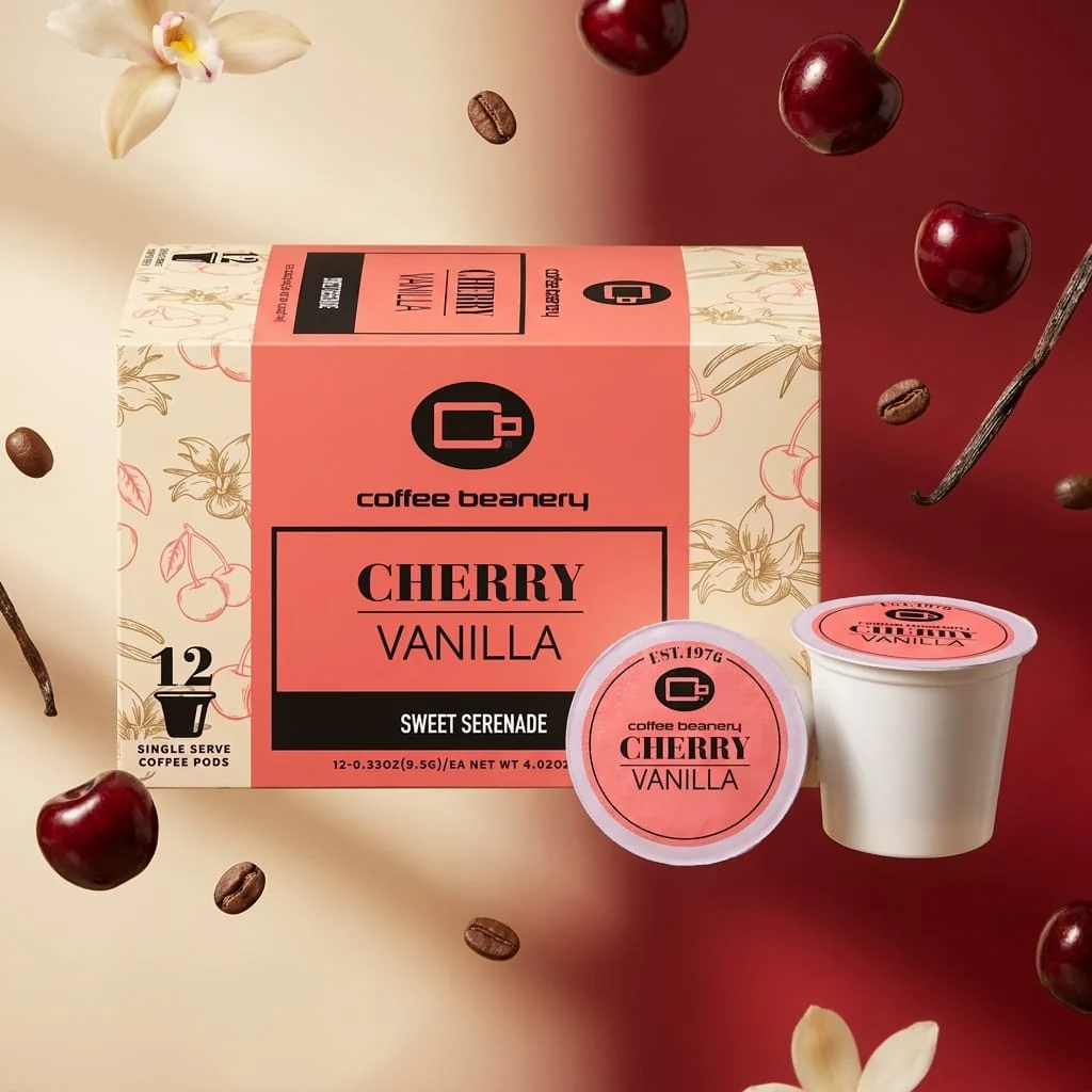 Cherry Vanilla Flavored Coffee Pods - Image 7