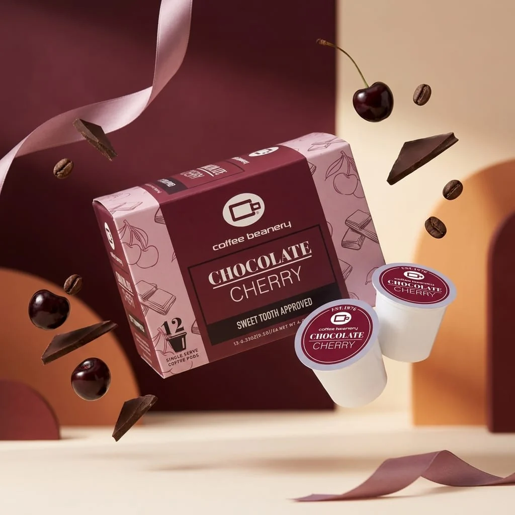 Chocolate Cherry Flavored Coffee Pods - Image 8