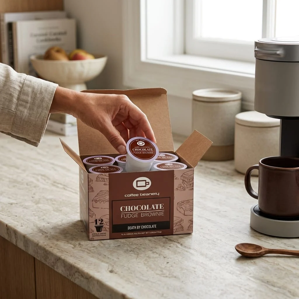 Chocolate Fudge Brownie Flavored Coffee Pods - Image 7