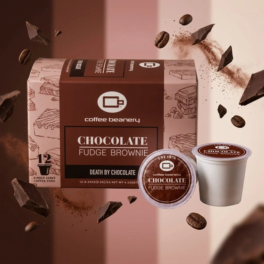Chocolate Fudge Brownie Flavored Coffee Pods - Image 8