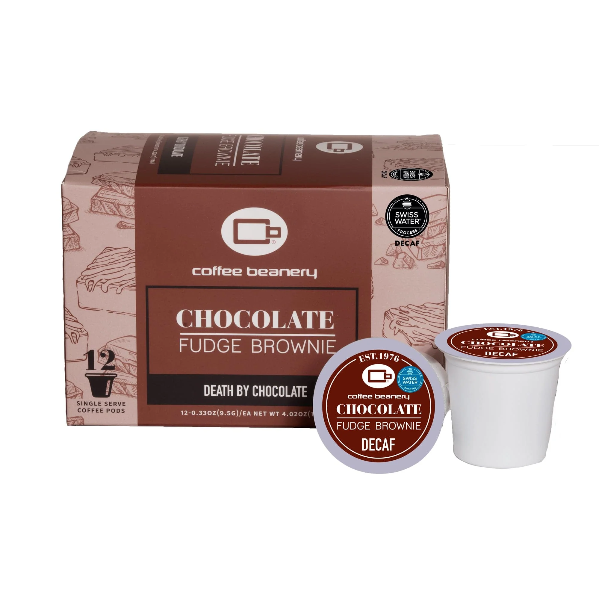 Chocolate Fudge Brownie Flavored SWP Decaf Coffee - Image 2