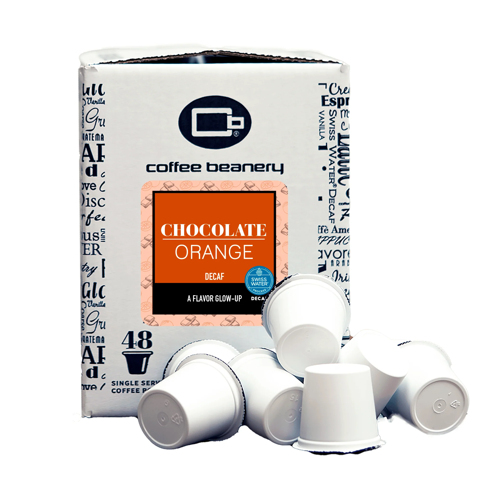 Chocolate Orange Flavored Decaf Coffee Pods - Image 2