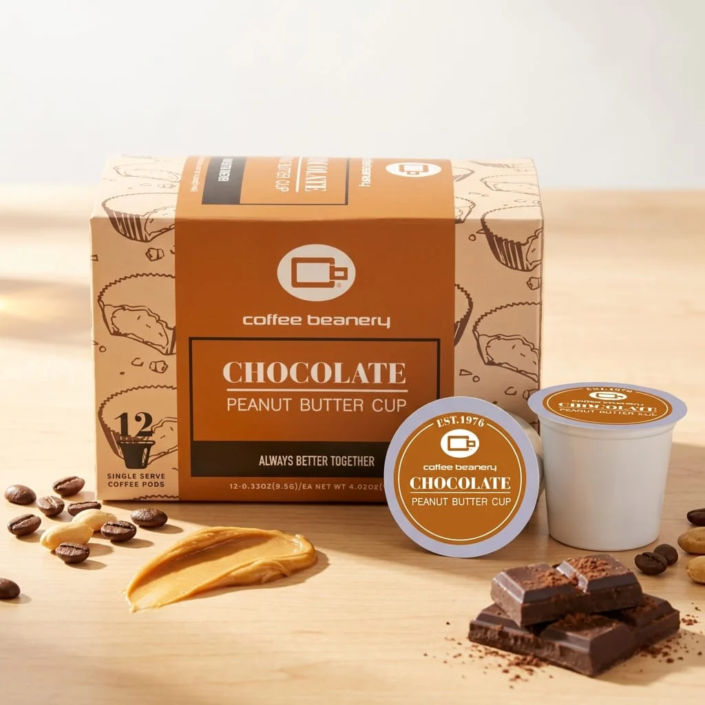 Chocolate Peanut Butter Cup Flavored Coffee Pods - Image 5