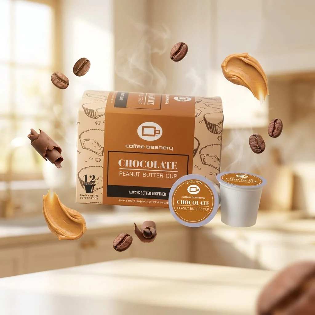 Chocolate Peanut Butter Cup Flavored Coffee Pods - Image 7