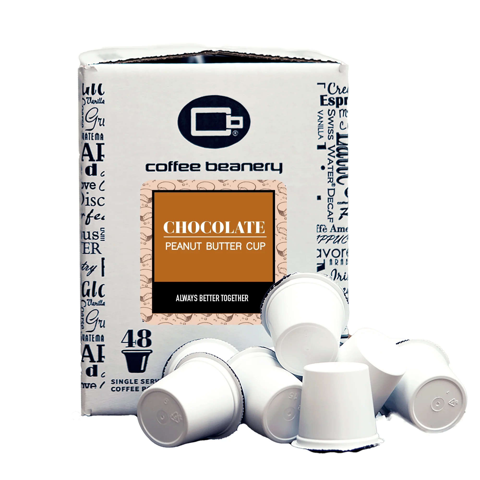Chocolate Peanut Butter Cup Flavored Coffee Pods | Bulk