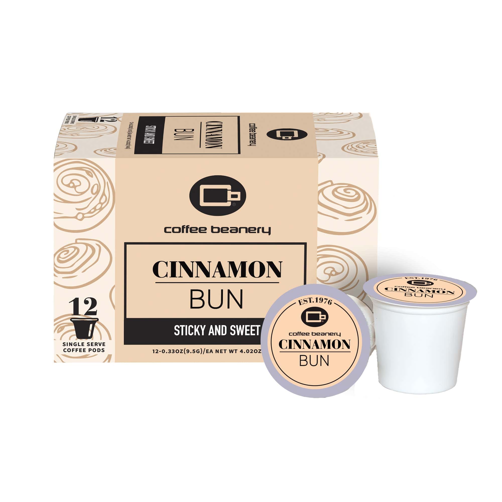 Cinnamon Bun Flavored Coffee Pods