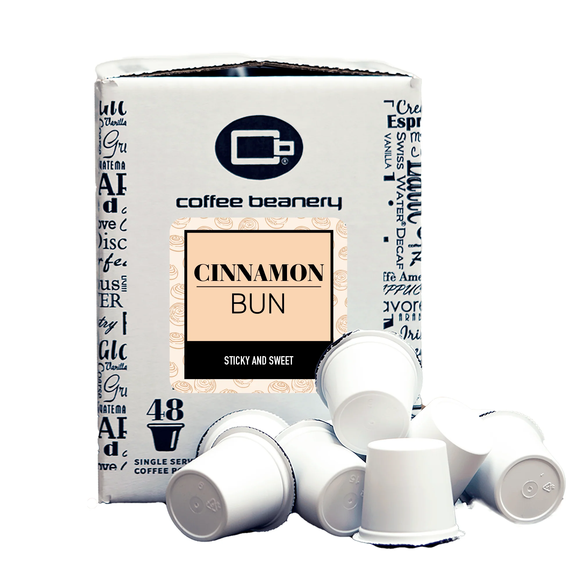 Cinnamon Bun Flavored Coffee Pods | Bulk