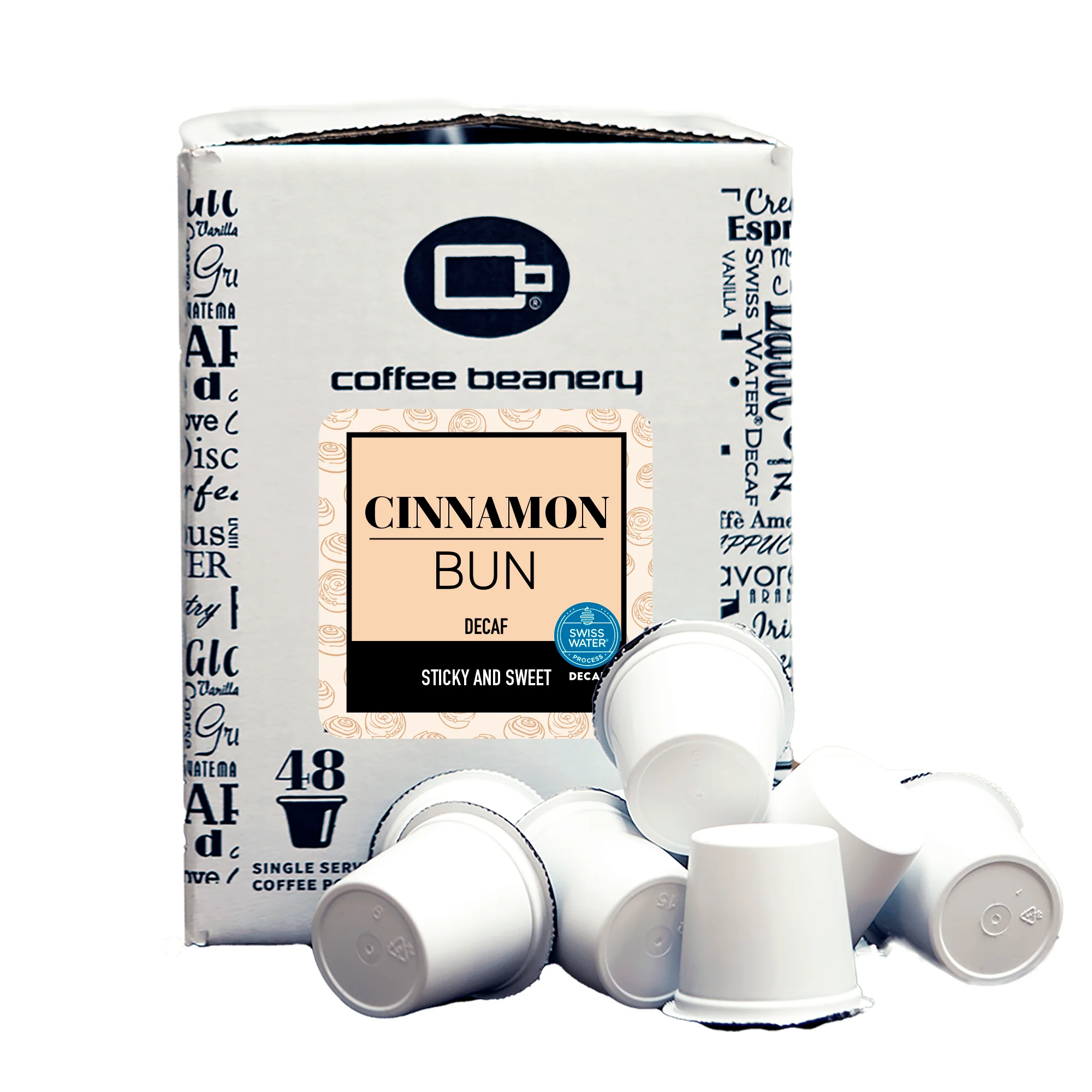 Cinnamon Bun Flavored Decaf Coffee Pods - Image 2