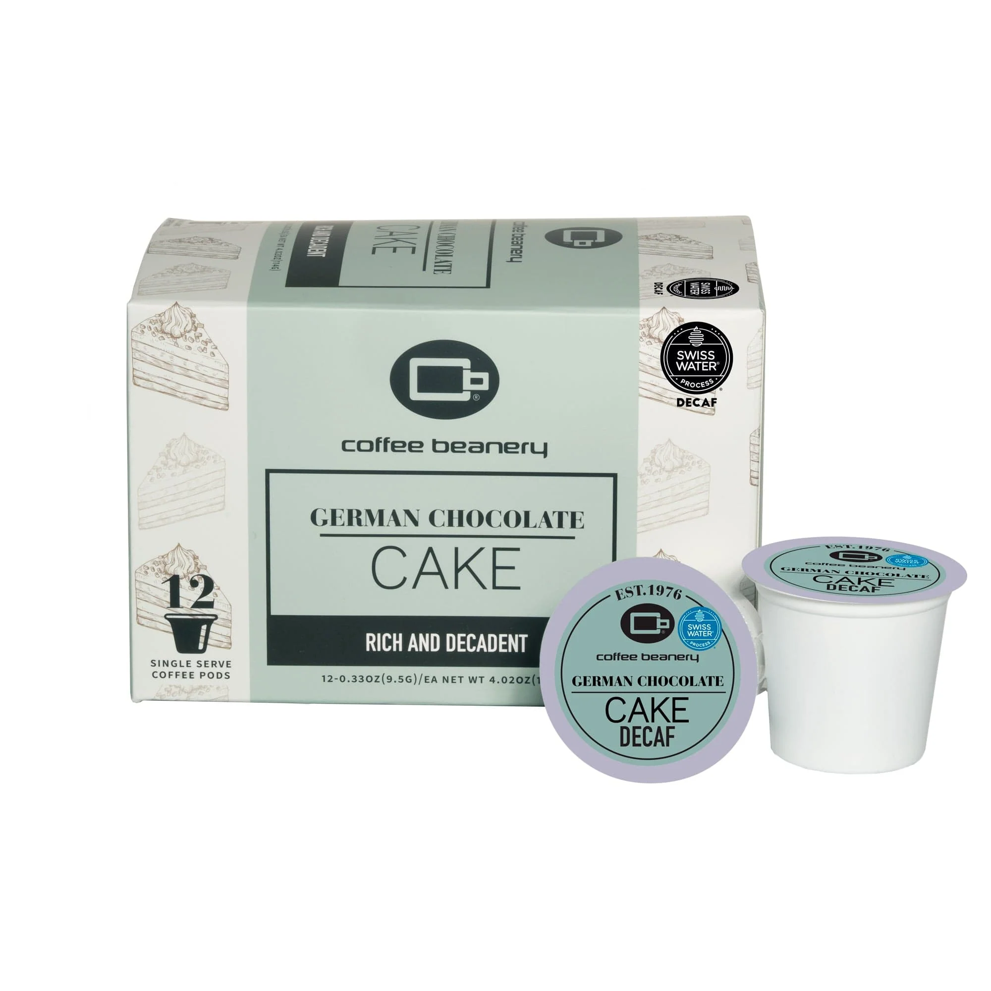 German Chocolate Cake Flavored Decaf Coffee Pods