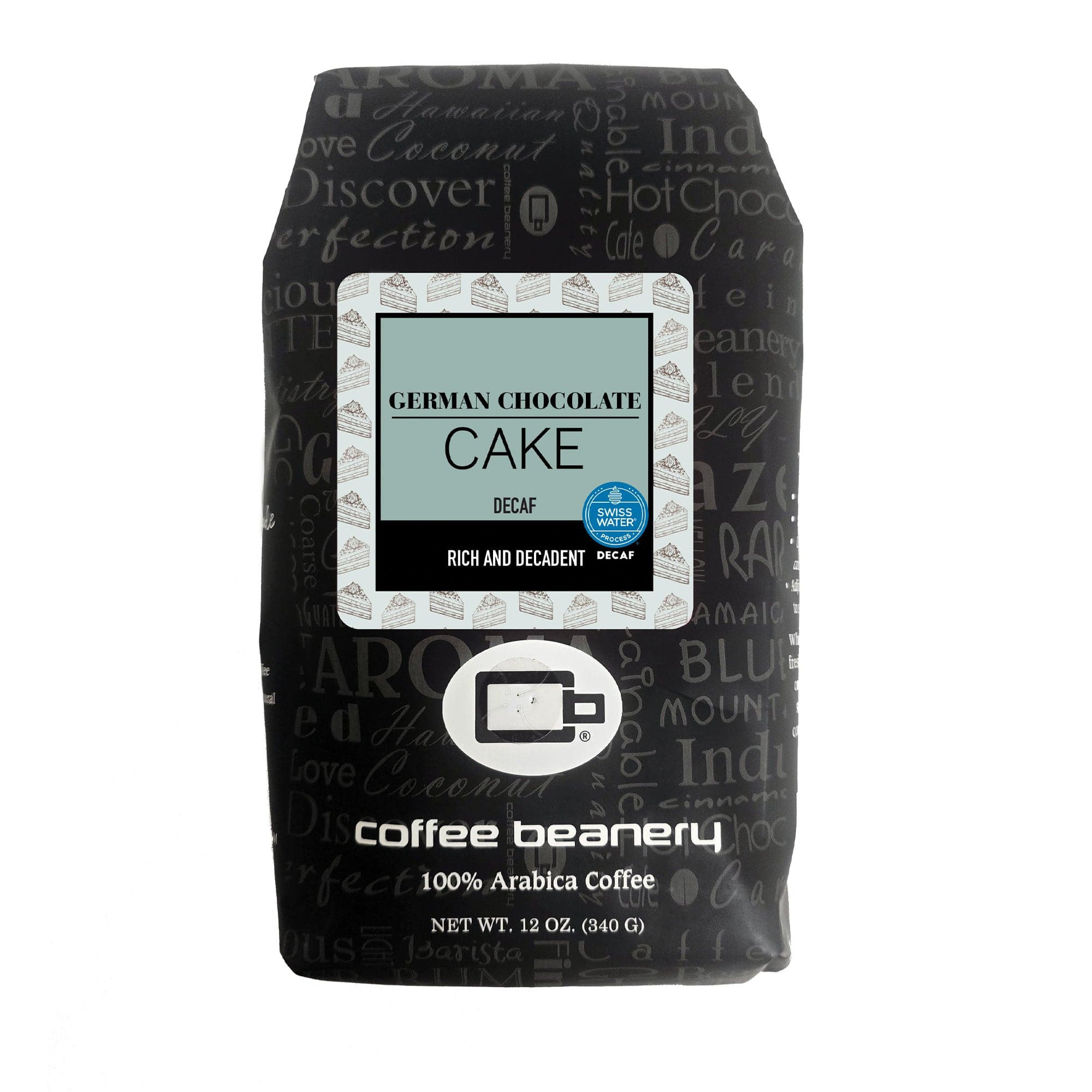 German Chocolate Cake Flavored SWP Decaf Coffee