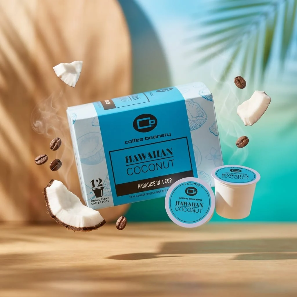 Hawaiian Coconut Flavored Coffee Pods - Image 8
