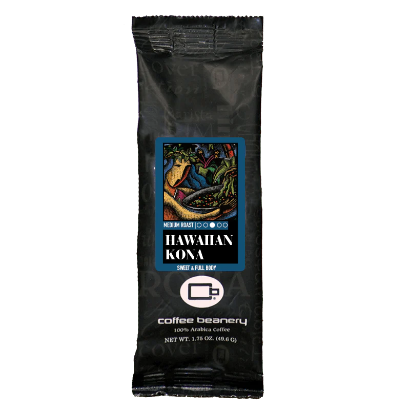 Hawaiian Kona Specialty Coffee | 100% Authentic  | 1.75oz One Pot Sampler