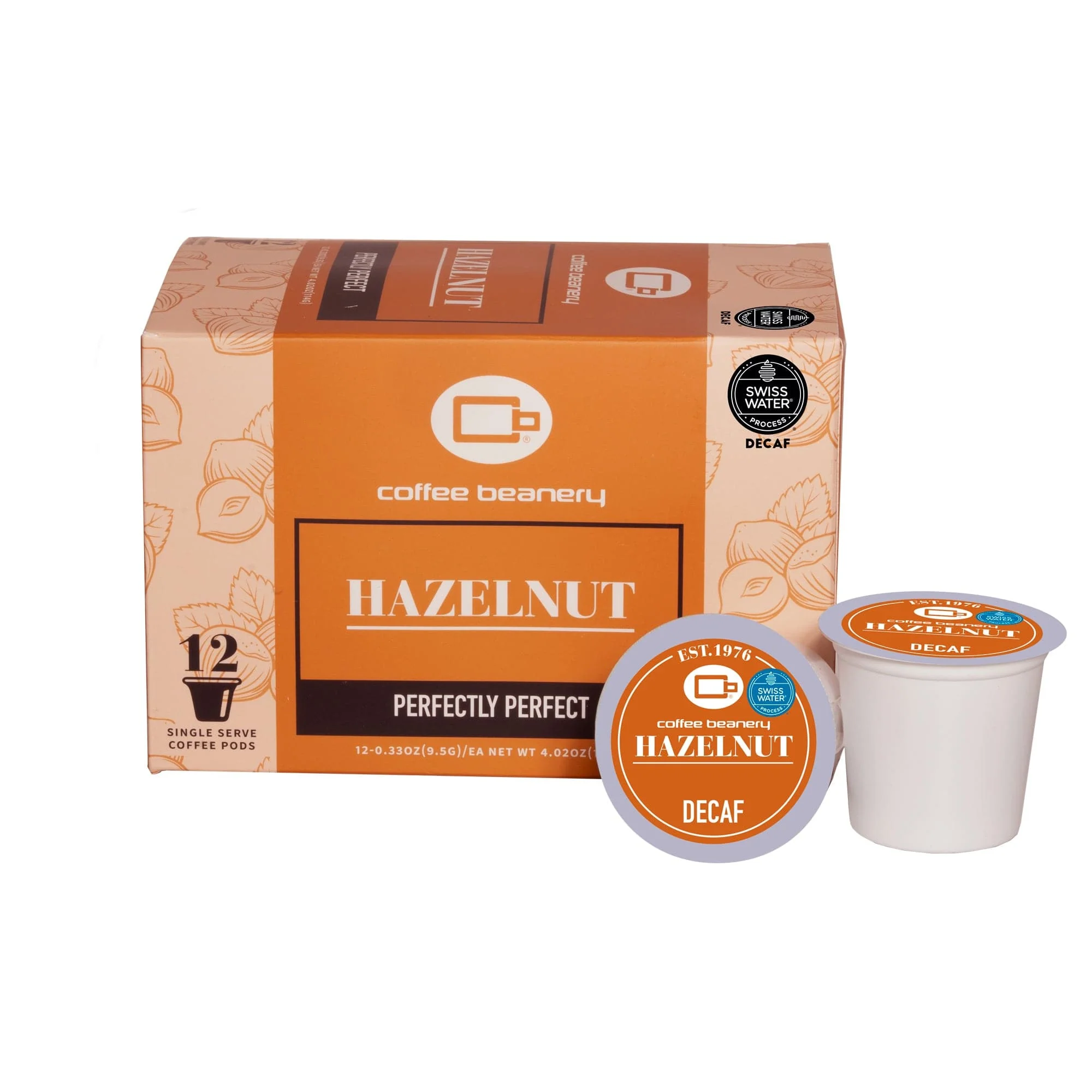 Hazelnut Flavored Decaf Coffee Pods