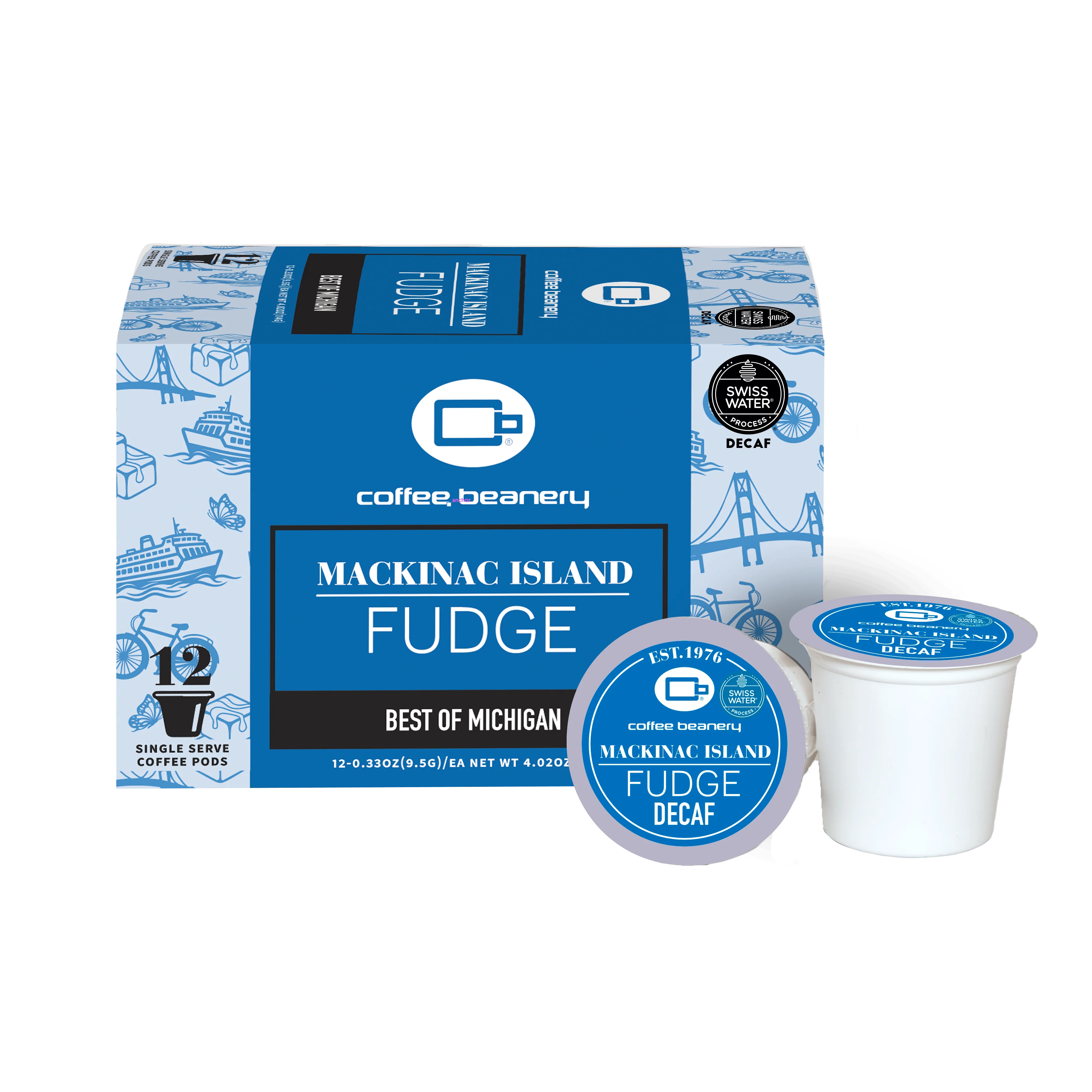 Mackinac Island Fudge Flavored Decaf Coffee Pods