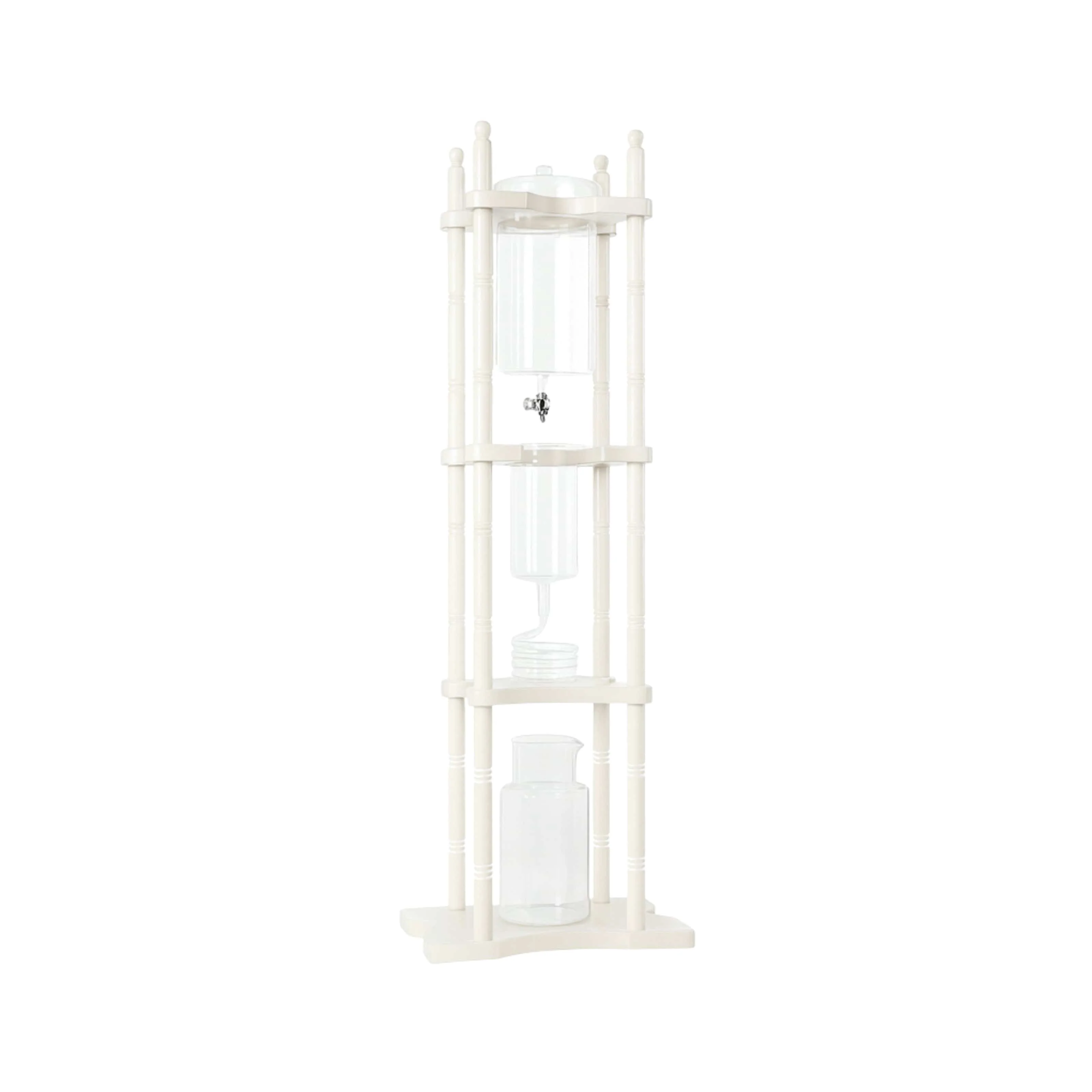 Nispira Cold Brew Drip Tower Iced Coffee Maker Glass Wooden Stand 25 Cups - Image 10
