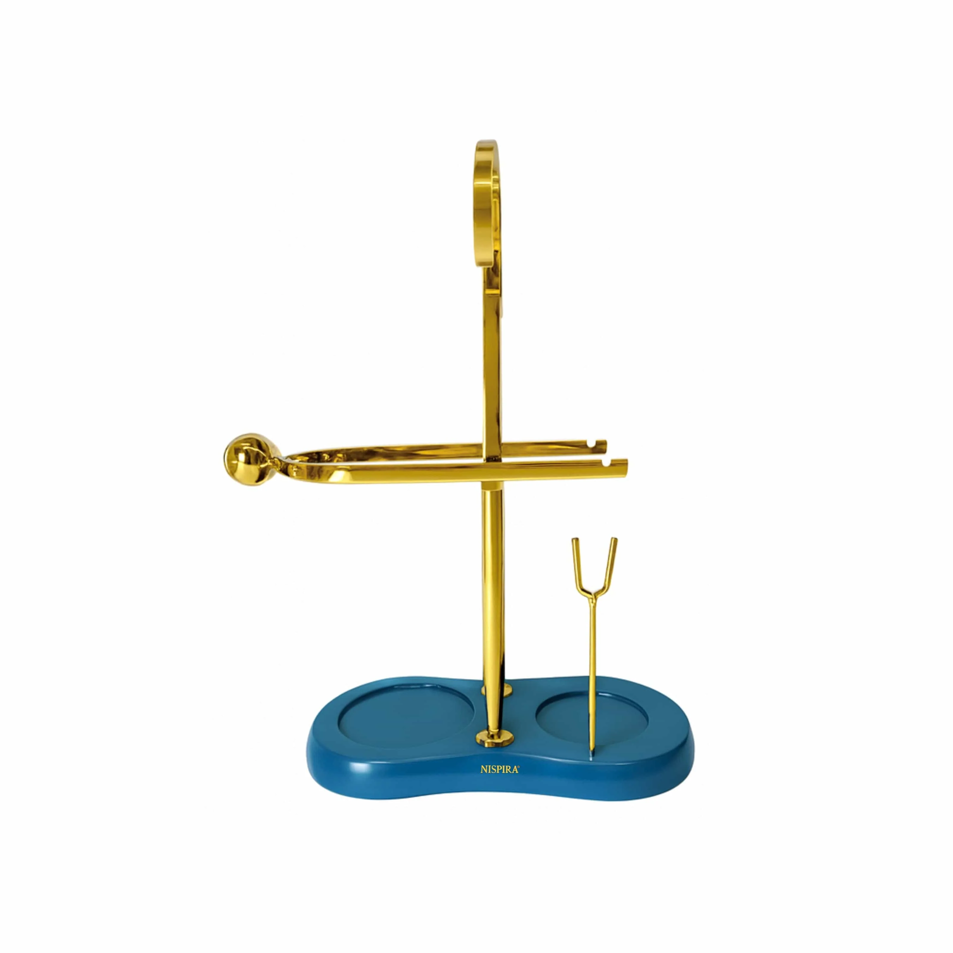 Nispira Vintage Belgium Belgian Royal Balance Syphon Siphon Coffee Maker, Gold with Peacock Blue Base - Image 7