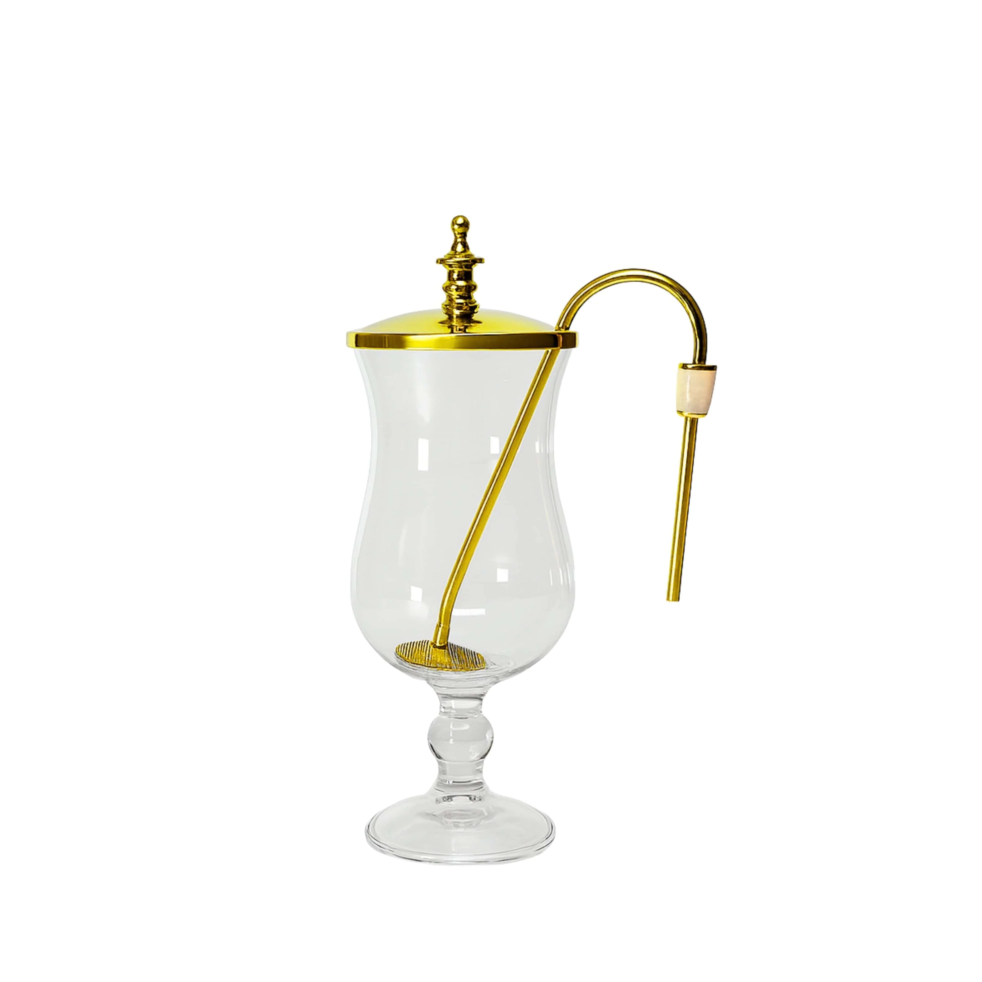 Nispira Vintage Belgium Belgian Royal Balance Syphon Siphon Coffee Maker, Gold with Peacock Blue Base - Image 9