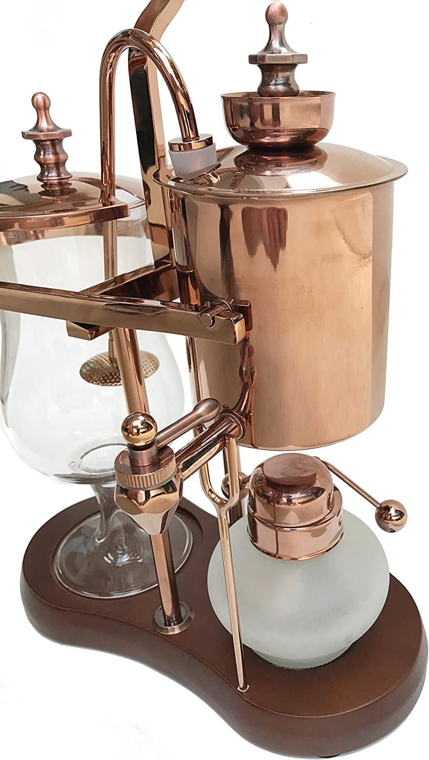 Nispira Vintage Belgium Royal Balance Syphon Siphon Coffee Maker, Copper - Image 4