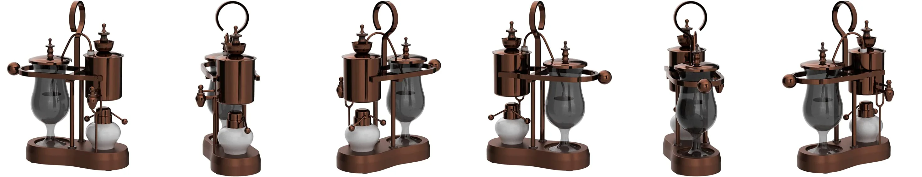 Nispira Vintage Belgium Royal Balance Syphon Siphon Coffee Maker, Copper - Image 5