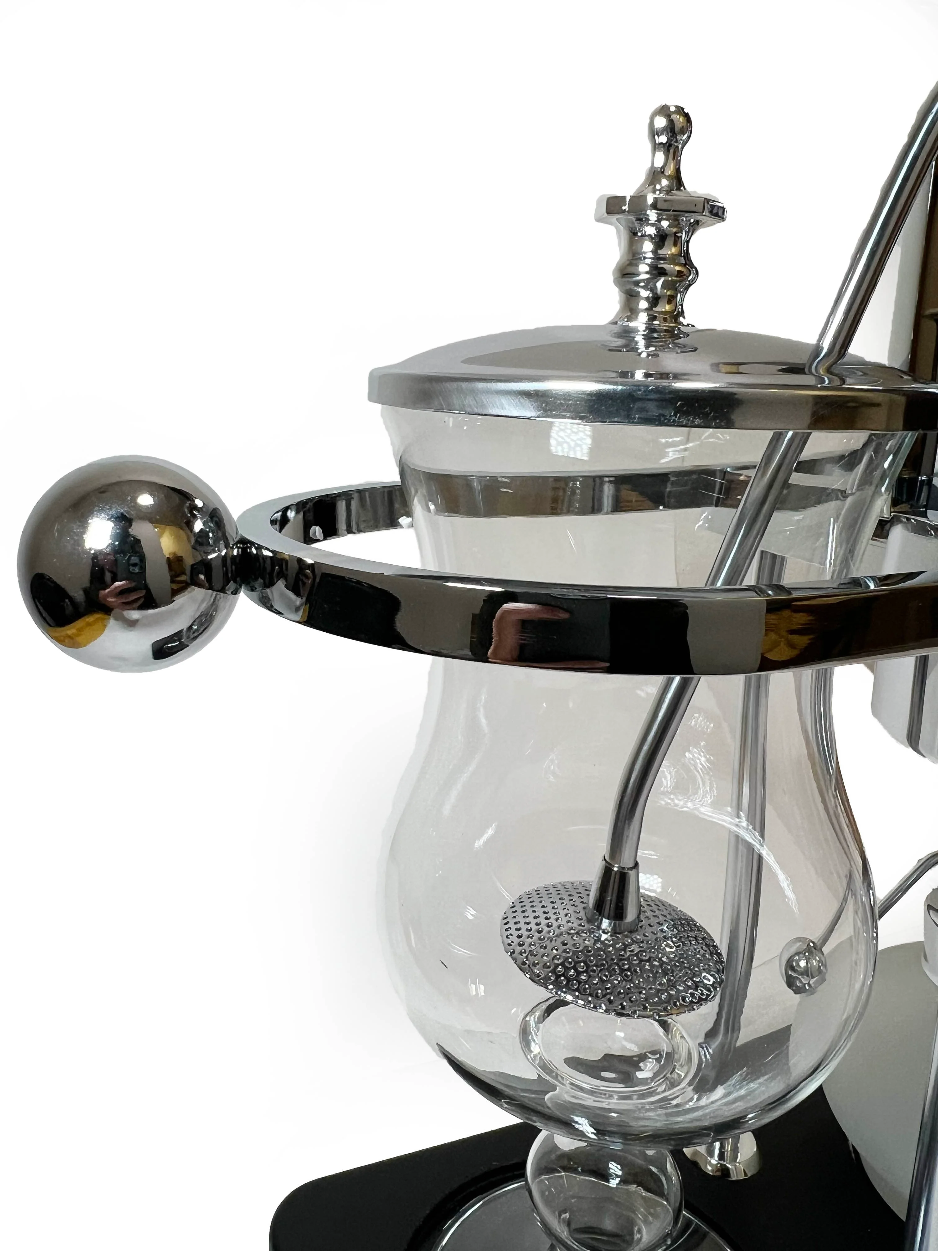 Nispira Vintage Belgium Royal Balance Syphon Siphon Coffee Maker, Silver - Image 4
