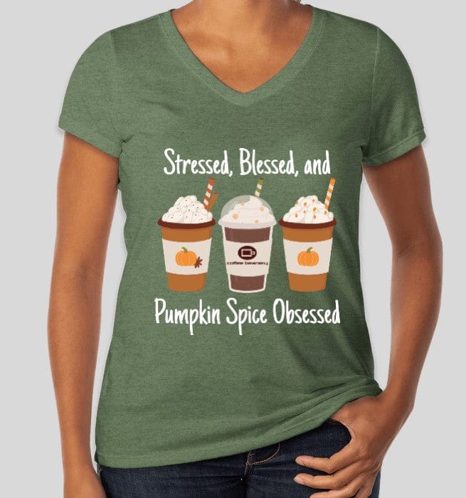 Stressed, Blessed & Pumpkin Obsessed Shirts - Image 4