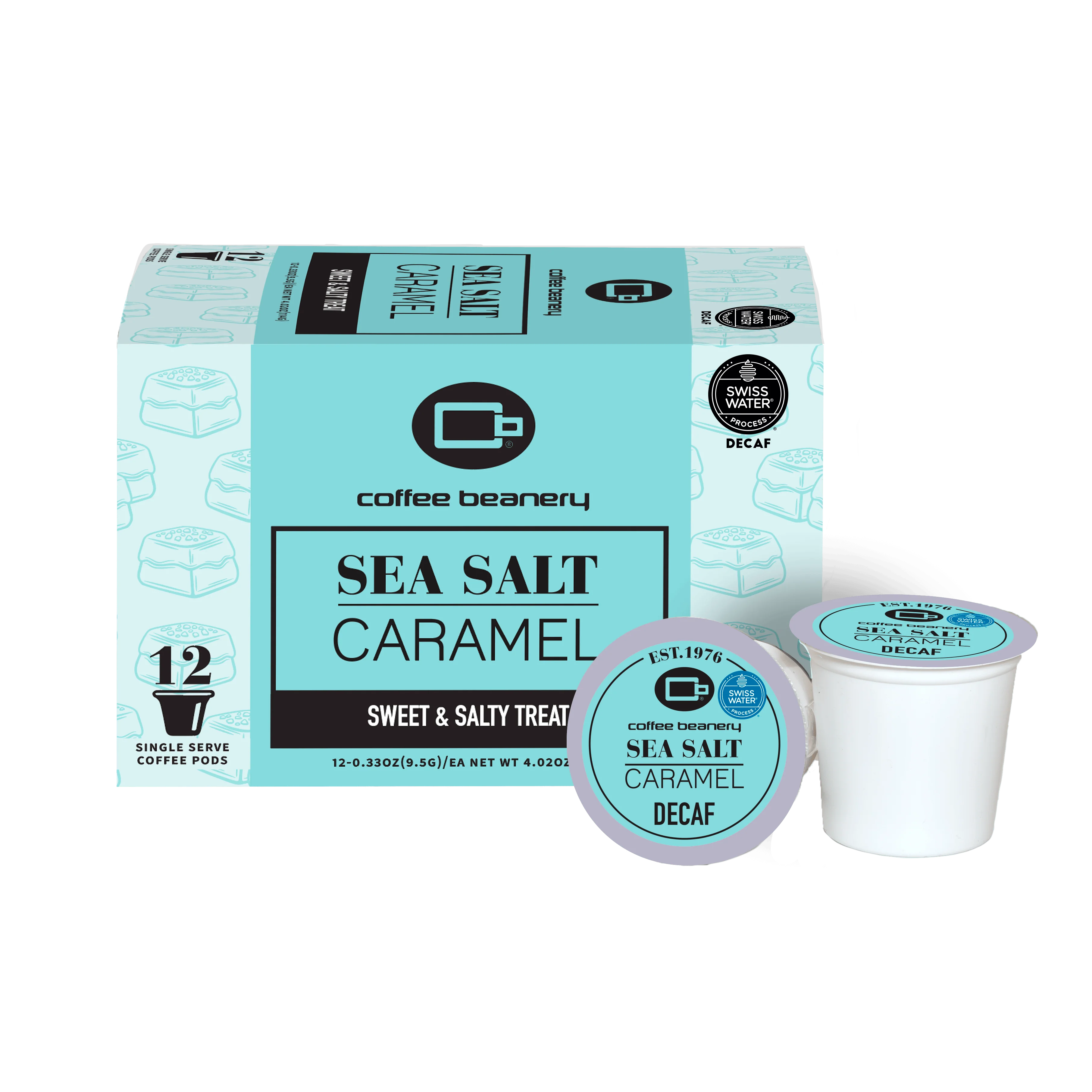Sea Salt Caramel Flavored Decaf Coffee Pods